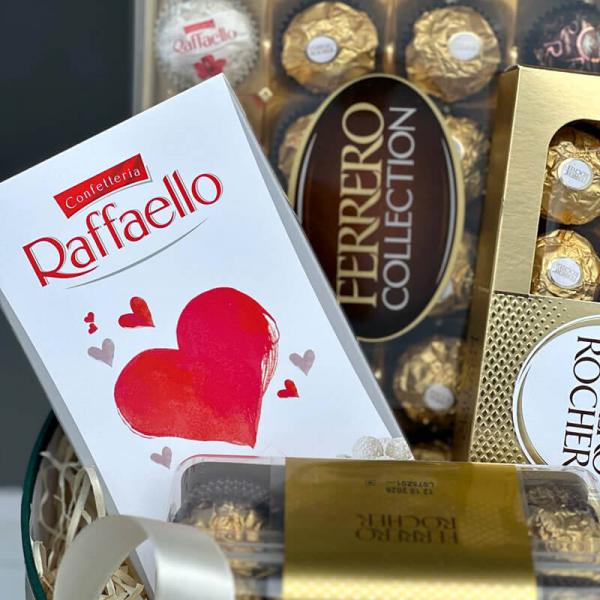  «Шоколадний Ексклюзив» Подарунковий набір (Ferrero Rocher та Raffaello)