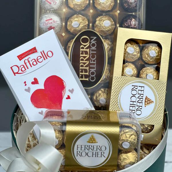  «Шоколадний Ексклюзив» Подарунковий набір (Ferrero Rocher та Raffaello)