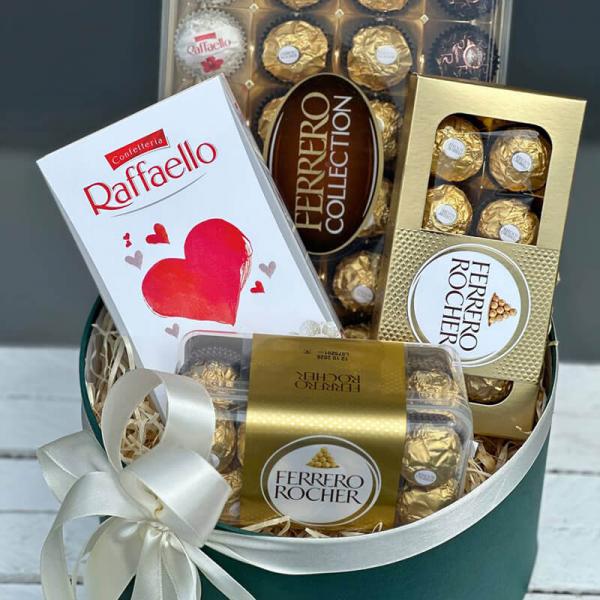  «Шоколадний Ексклюзив» Подарунковий набір (Ferrero Rocher та Raffaello)