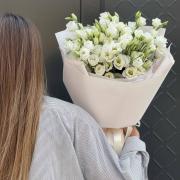 Букет из 9 белых эустом