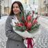 Зимний букет из нобилиса, илекса и протеи