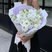 Букет из белой эустомы, 9 шт