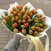 51 оранжевый пионовидный тюльпан Orange Princess