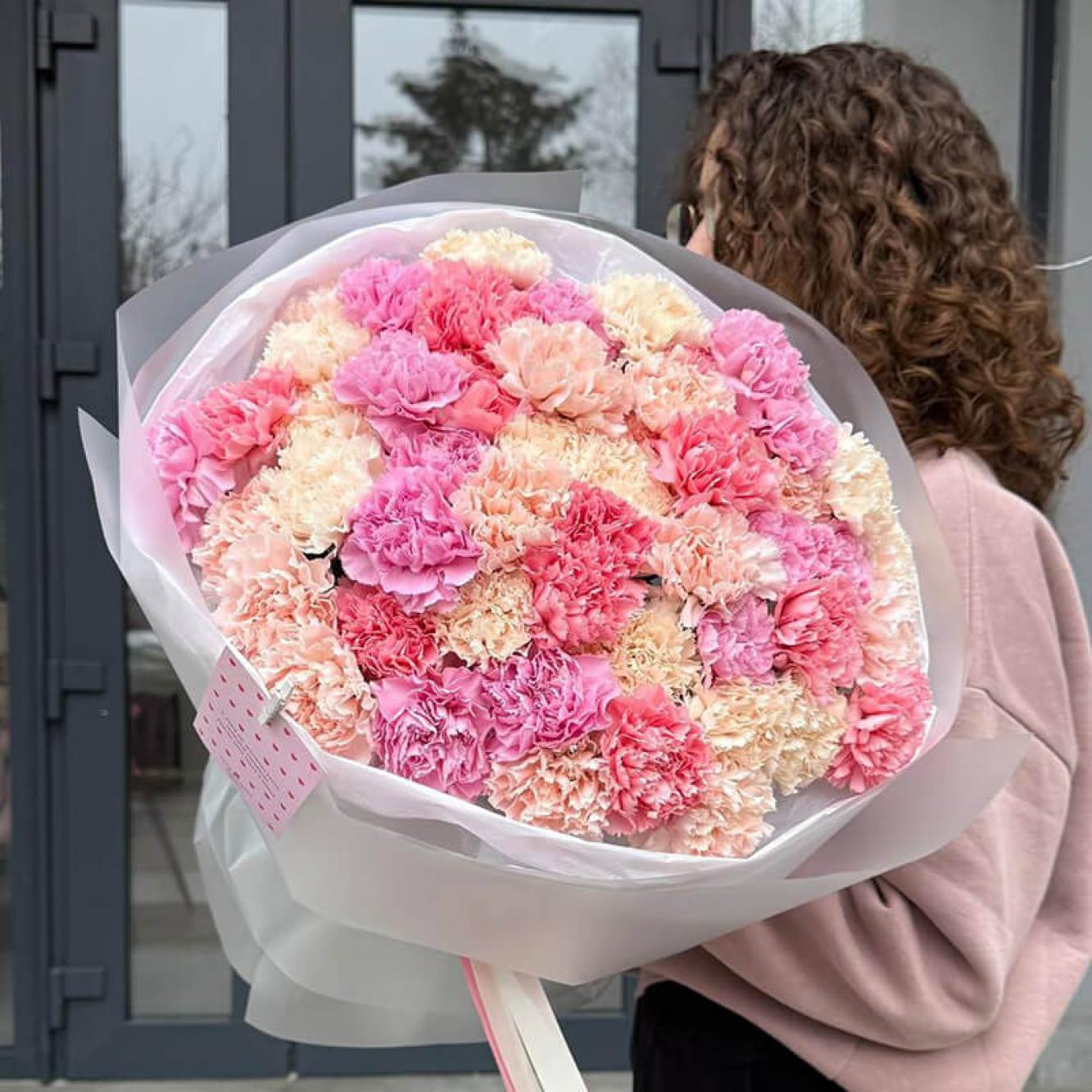 専用・他の方購入不可　wd＊bouquet様 51 гвоздика микс цветов купить в Киеве: цена, заказ, доставка