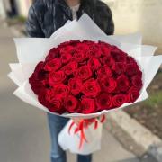 Букет 51 червона троянда,70 см