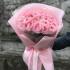 Букет из 25 розовых пионовидных роз Pink O'Hara