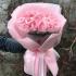 Букет из 25 розовых пионовидных роз Pink O'Hara