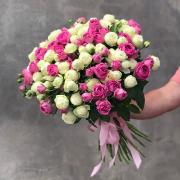 Букет пионовидных роз, 25 шт