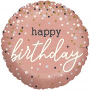 Куля фольгована "Happy Birthday", 46 см