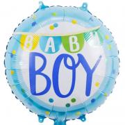 Куля фольгована на виписку  "Baby boy" 46 см