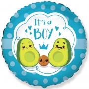 Шар фольгированный "It's a boy", 46 см