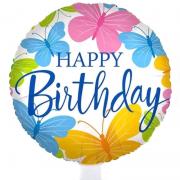 Куля метелики "Happy Birthday", 46 см