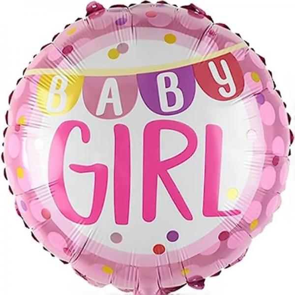 Шар фольгированный "Baby girl", 46 см
