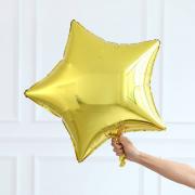 Шар фольгированный Звезда, золото, 45 см