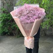 Букет з рожевої гіпсофіли, 15 шт
